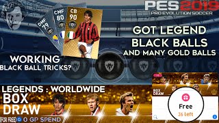 Continous opening of Free LEGENDS Worldwide Box Draw Pack PES 2019 Mobile #hTGPES