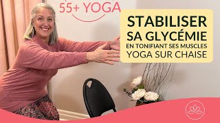 Yoga sur chaise pour stabiliser la glycémie