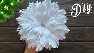 Beautiful Paper Snowflake Christmas Craft Decorations DIY Tutorial