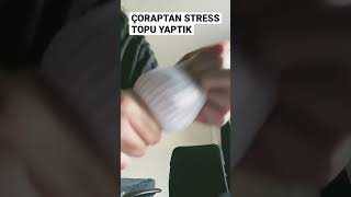 Çoraptan Stres Topu Yaptık #keşfet #keşfetteyiz #shorts