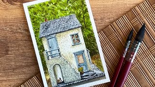 Watercolor Painting | Jungle Cottage