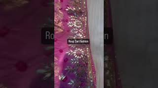 Jaipuri hand bandej lahriya saree with gota Patti hand work saree suits lahngas