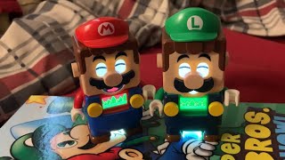 Lego Super Mario : Lego Mario & Lego Luigi Singing A Song Together