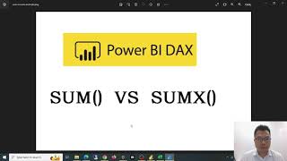 Power BI DAX SUM VS SUMX example and tutorial