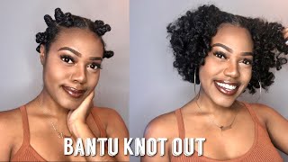 Bantu Knot Out| On Dry Natural Hair