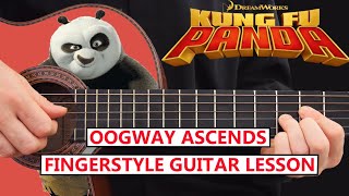 Kung Fu Panda - Oogway Ascends - Guitar Fingerstyle Lesson Step by Step