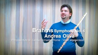 Brahms Symphony No 4 Flute solo with Andrea Oliva