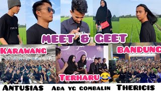 kisah MEET and GEET RIA RICIS dan Wildan alamsyah and tim  di Bandung  terharu😂😂