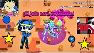 GLITCHY, SANSBROS, Y JANDRO 23 VS UN ROBOT GIGANTE CABREADO Y PELIGROSO - Brawl Stars