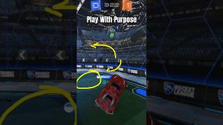 You need to play the ball with purpose in Rocket League #rocketleague #shorts #rocketleaguetips