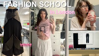 Week in my life at london fashion school || finals week edition 🎀