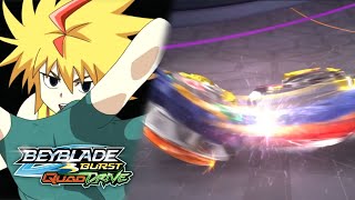 Bel vs. Free! BEYBLADE BURST QUADDRIVE EPISODE 11 The Dark Prince Strikes! Bel vs. Free!