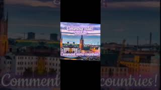 Country edit! Sweden! comment more countries! #fun #edit #country #Sweden #Tilly! #song #shorts