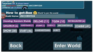 Prank Jadi Zombie Ke world random😂 (how to get ban😂) - Growtopia indonesia