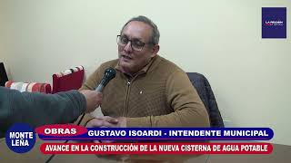 MONTE LEÑA    GUSTAVO ISOARDI   NUEVA CISTERNA DE AGUA POTABLE