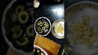 💢 Healthy kakarakaya fry | Tasty catering kakarakaya fry #shorts #youtubeshorts #trending