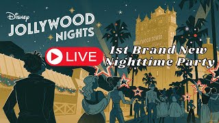 🔴LIVE: 1st Jollywood Nights- Hollywood Studios Brand New Holiday Nighttime Party - Walt Disney World