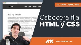 Cómo crear una cabecera fija responsive con HTML y CSS