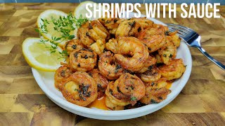 Quick and Easy Butter Shrimp Recipe | How to cook delicious shrimp - Seared Shrimp with Sauce Recipe