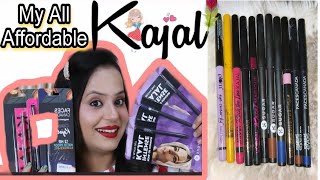 All Affordable & Best kajals // Tried and Tested 💯💯💗💗