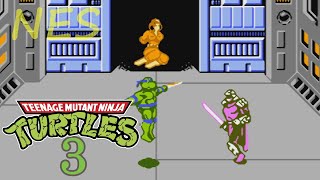 Teenage Mutant Ninja Turtles 3 (NES Dendy 8bit) - Full Walkthrough Longplay no commentary