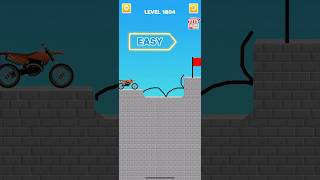 Draw bridge puzzle game level 1804#gaming #drawing #Shorts