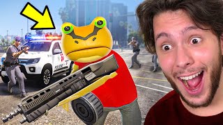 JOGANDO “GTA 5” como um SAPO!! (amazing frog)