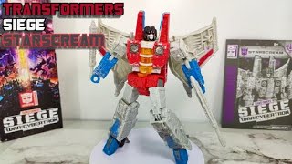 Старскрим/Starscream, трансформер, обзор фигурки, серии Siege.