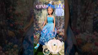 Barbie's Magical Cinderella Adventure | DIY Barbie to Princess #shorts #barbie #cinderella #diy