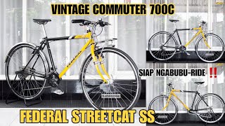 Vintage Commuter 700c Federal StreetCat SS by Tustelo.Bike | Set up MTB x Roadbike