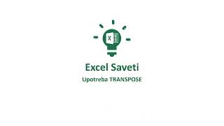 Excel Transpose Option and Function