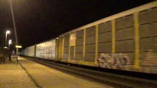 CP 141 heading west on the Chicago Line W/ UP power in Waterloo, IN