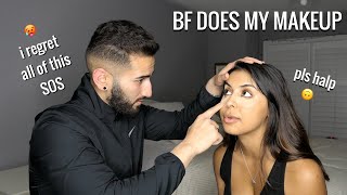 BOYFRIEND DOES MY MAKEUP...