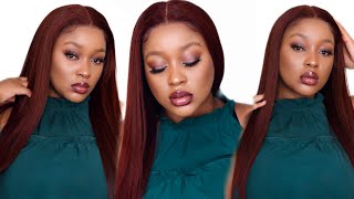 MUST HAVE affordable Auburn Kinky Straight wig | Beauty Forever Hair