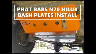 Phat Bars Bash Plate Install N70 Hilux