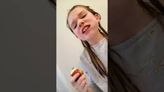 eating an apple (sorry)