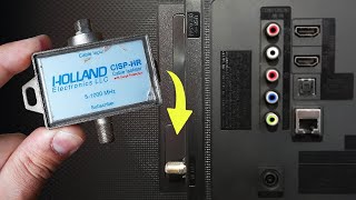 Put 1 Isolator Filter On Your TV And Release All Free Channels On Smart TV - How To Make TV Antenna