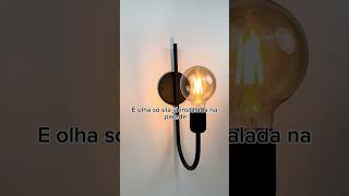 UM KIT INCRÍVEL COM 3 ARANDELAS INDUSTRIAL JOTA PRETA PARA DECORAR E ILUMINAR A SUA CASA! #arandela