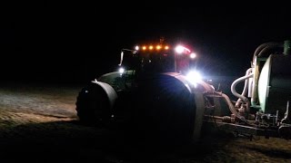 Fendt 936 Vario + Wienhoff - Night slurry injection