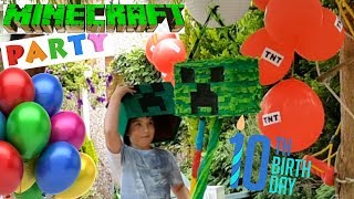 Daniel's 10th Birthday Minecraft Party