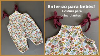 Enterizo, Overall  para bebés / Sin patrón / Costura para principiantes / Baby Latzhose nähen