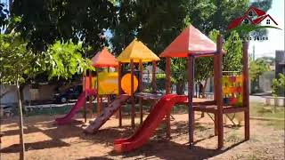 Parque Infantil há 200 metros das kitnets da Unidade da Rua 09.