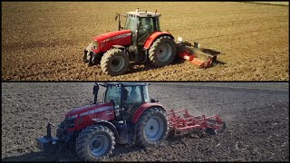 MASSEY FERGUSON 7719S+MASCHIO TERREMOTO 3M & MASSEY FERGUSON 7480+MASCHIO ACQUILA 5M