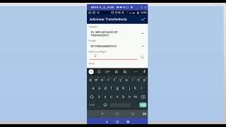 Transferência de Material entre Equipes via app Aniel Touch - Parte 1 - SOLICITAÇÃO