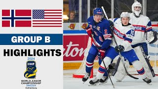 USA vs. Norway Full Highlights | Group B | 2024 IIHF World Junior (12/26/2023)