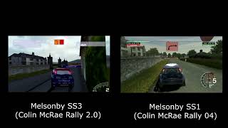 Comparing Meslonby UK Stages in Colin McRae Rally 2.0 & 04