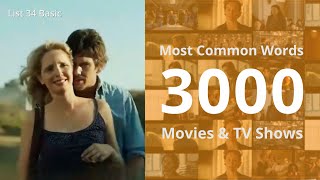 List 34 Basic | Most Common English Words 3000 | Daily Spoken Phrases | Learn English With TV Series