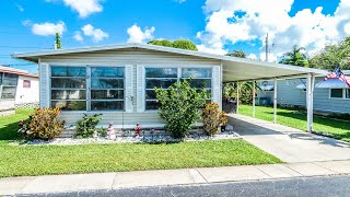 Largo FL Fully Furnished 2 Bed 2 Bath Mobile Home For Sale on Lake Seminole