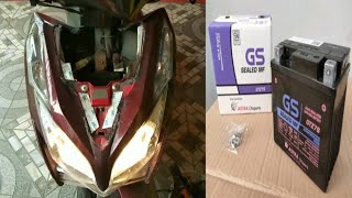 Cara Aktivasi Aki Kering Motor Baru Vario 125 fi GTZ7S Yang Kemasan Air Aki Terpisah