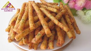 PATATES hiç bu kadar LEZZETLİ olmamıştı 👌 Alışkanlık yapacak PATATES çubukları 💯Hızlı ve Kolay Tarif